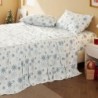 Bedsure Flannel Sheets King Size，Warm Extra Soft Flannel Bed Sheets Set with Deep Pockets，Breathable Brushed Flannel Bedding, Grey Blue