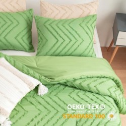 Cosybay Full Size Comforter Sets - Green Boho Tufted Bedding Comforter Sets, 3 Pieces Full Size Bed Set with 1 Comforter(82"x86") & 2 Pillow Shams(20"x26"), All Season Down Alternative Bedding Sets