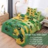 Twin Construction Bedding Set for Boys Kids Farm Tractor Bedding 4 Pieces Cars Twin Comforter Set for Boys, Twin Truck Bed in a Bag Set Boys