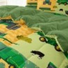 Twin Construction Bedding Set for Boys Kids Farm Tractor Bedding 4 Pieces Cars Twin Comforter Set for Boys, Twin Truck Bed in a Bag Set Boys