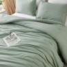 Litanika King Size Comforter Set Sage Green, 3 Pieces Lightweight Solid Bedding Comforters Sets, All Season Fluffy Down Alternative Comforter Bed Set Quilt Blanket