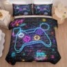 MWMWMW Gamer Bedding Set for Boys Kids, Boys Comforter Set Full Size, Kids Comforter Set for Boys Teens, Boys Full Size Bedding Sets, Gaming Bedding Sets with 2 Pillowcases for Boys Bedroom Decor