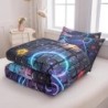 MWMWMW Gamer Bedding Set for Boys Kids, Boys Comforter Set Full Size, Kids Comforter Set for Boys Teens, Boys Full Size Bedding Sets, Gaming Bedding Sets with 2 Pillowcases for Boys Bedroom Decor