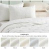 Bedsure King Quilt Bedding Set, Vintage Quilt Sets with Botanical Jacquard-White Lightweight Bedspread Coverlets for All Seasons(Includes 1 Quilt, 2 Pillow Shams)