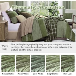 Olive Green Queen Bedding Sets,3 Piece Queen Comforter Set with Shams, Soft Microfiber Warm Queen Bed Set for Bedroom, 90"*90"(Olive Green, Queen)