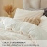 BEDELITE Fleece Queen Comforter Set -Super Soft & Warm Fluffy White Bedding, Luxury Fuzzy Heavy Bed Set for Winter with 2 Pillow Cases