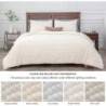 BEDELITE Fleece Queen Comforter Set -Super Soft & Warm Fluffy White Bedding, Luxury Fuzzy Heavy Bed Set for Winter with 2 Pillow Cases