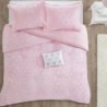 Mi Zone Rosalie Comforter Set for Girls, Ultra-Soft Microlight Plush Metallic Printed Hearts Brushed Reverse Overfilled Down Alternative Hypoallergenic All Season, , Full/Queen, Pink/Silver, 4 Piece