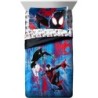 Marvel Spiderman Across The Spider-Verse Glitch 7 Piece Full Size Bed Set - includes Comforter & Sheet Set Bedding - Super Soft Fade Resistant Microfiber (Official Product)