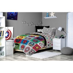 Jay Franco Marvel Avengers Pop 7 Piece Full Size Bed Set - Includes Comforter & Sheet Set - Super Soft Fade Resistant Microfiber (Official Marvel Product)