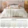 Bedsure Fluffy Comforter Set Queen - Super Soft Faux Fur Comforter Queen Size Cream White, Winter Warm Fleece Bedding Set, Plush Fuzzy Bed Set, 3 Pieces, 1 Shaggy Comforter with 2 Pillowcases