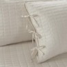 Comfort Spaces Daybed Cover - Luxe Double Sided-Quilting, All Season Cozy Bedding with Bedskirt, Matching Shams, Kienna Ivory 75"x39" 5 Piece