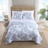 Tommy Bahama - Queen Quilt Set, Reversible Cotto Bedding with Matching Shams, Lightweight Home Decor for All Seasons (Kayo Blue, Queen)