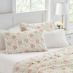 Laura Ashley - Queen Comforter Set, Luxury Bedding with Matching Shams, Stylish Home Decor for All Seasons (Wisteria Pink, Queen)