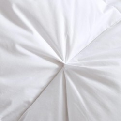 Alanzimo All Season Luxurious 50% White Goose Down Comforter Duvet Inserts Queen Size - Medium Warmth Ultra Soft 750 Fill Power White Bedding Comforter with 8 Tabs Baffle Box - 90x90 Pinch Pleat