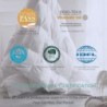 Alanzimo All Season Luxurious 50% White Goose Down Comforter Duvet Inserts Queen Size - Medium Warmth Ultra Soft 750 Fill Power White Bedding Comforter with 8 Tabs Baffle Box - 90x90 Pinch Pleat