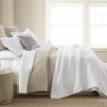 Levtex Home - Cross Stitch Taupe Quilt Set - King/Cal King Quilt + Two King Pillow Shams - Cross Stitched Pattern - Quilt Size (106x92in.) and Pillow Sham Size (36x20in.) - Reversible - Cotton Fabric