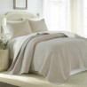 Levtex Home - Cross Stitch Taupe Quilt Set - King/Cal King Quilt + Two King Pillow Shams - Cross Stitched Pattern - Quilt Size (106x92in.) and Pillow Sham Size (36x20in.) - Reversible - Cotton Fabric