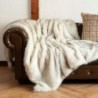 PHF Luxuri?se, flauschige ¨¹berwurfdecke aus Kunstfell, weiche, zottelige, bequeme Pl¨¹schdecke, warme, dicke, flauschige Decke f¨¹r Couch, Bett, Sessel, Sofa, pelziger, eleganter ¨¹berwurf als Heimdekoration, cremefarben, 127 x 152 cm : K¨¹che, Haushalt & Wohnen