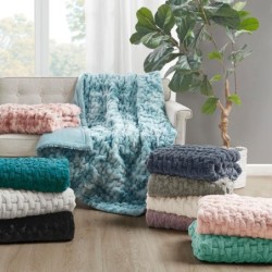 DREAMNINE Dekorative, weiche, dicke, flauschige ¨¹berwurfdecke aus Kunstkaninchenfell f¨¹r Couch und Sofa, wendbare, warme Fleece-Flauschdecke f¨¹r den Winter, luxuri?se, s¨¹?e, gem¨¹tliche, pelzige Decke f¨¹rs Bett, 127 x 152 cm, cremewei? : K¨¹che, Haushalt & Wohnen