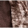 Tache Home Fashion Kunstfell-Sherpa-¨¹berwurf, bl?ulich, superweiche warme Decke, 160 x 221 cm, Wei?, Grau : K¨¹che, Haushalt & Wohnen