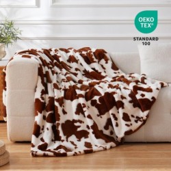 BEAUTEX Sherpa-Fleece-¨¹berwurfdecken, weiche, flauschige Flanell-Pl¨¹schdecke und ¨¹berwurf, flauschige, gem¨¹tliche Kuscheldecken f¨¹r Couch, Bett, Sofa, Erwachsene (127 x 152,4 cm, Staubblau) : K¨¹che, Haushalt & Wohnen