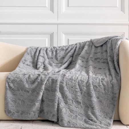 Lucky Brand ¨¹berwurfdecke aus massivem Kaninchen-Nerz-Kunstfell, Pl¨¹sch-Kunstfelldecke f¨¹r Sofa oder Bett, 127 x 177 cm, hellbraun : K¨¹che, Haushalt & Wohnen