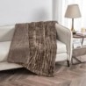 Madison Park Luxuri?ser ¨¹berwurf aus ger¨¹schtem Fell, hochwertig, weich und gem¨¹tlich, geb¨¹rstetes langes Kunstfell f¨¹r Bett, Couch oder Sofa, 127 x 152 cm, Elfenbeinfarben : K¨¹che, Haushalt & Wohnen