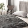 HESTIN Gem¨¹tliche Jacquard-¨¹berwurfdecke aus Kunstfell in Volltonfarbe f¨¹r die Couch, flauschige, warme und bequeme dekorative Weihnachtsdecke f¨¹r Sofa und Wohnzimmer, 127 x 152 cm, Dunkelblaugr¨¹n : K¨¹che, Haushalt & Wohnen