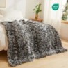 HOMORE Flauschige Leopardendecke, Pl¨¹sch-¨¹berwurf mit Gepardenmuster, weiche Kunstfell-Bett¨¹berwurf f¨¹r dekorative Couch, Stuhl, Sofa, waschbar und leicht, 152,4 x 203,2 cm, Khaki : K¨¹che, Haushalt & Wohnen