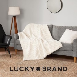 Kunstfell-Decke, weich, luxuri?s, Pl¨¹sch-¨¹berwurfdecke, wendbar, Kunstfell, kuschelig, bequeme Minky-Decke, warm, flauschig, f¨¹r Couch und Bett, 130,5 x 160 cm, Rosa : K¨¹che, Haushalt & Wohnen