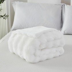 Mr. Sandman Gewichtsdecke aus Kunstfell, 6,8 kg, Queen-Size, luxuri?se, elegante Gewichtsdecke aus langem Fell f¨¹r Bett und Sofa, superweiche, warme Sherpa-R¨¹ckseite, schwere Decke ¨C 152,4 x 203,2 cm, Cremewei? : K¨¹che, Haushalt & Wohnen