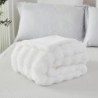 Mr. Sandman Gewichtsdecke aus Kunstfell, 6,8 kg, Queen-Size, luxuri?se, elegante Gewichtsdecke aus langem Fell f¨¹r Bett und Sofa, superweiche, warme Sherpa-R¨¹ckseite, schwere Decke ¨C 152,4 x 203,2 cm, Cremewei? : K¨¹che, Haushalt & Wohnen