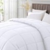 MATBEBY Twin Comforter Duvet Insert - All Season White Comforters Twin Size - Quilted Down Alternative Bedding Comforter with Corner Tabs - Winter Summer Fluffy Soft - Machine Washable