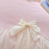 Chic Lace Bedding,Girls Twin Aesthetic Comforter Cover Set,Romantic French Princess Style Ruffled Duvet Cover with Lovely Bow with Zipper Closure-Pink,Twin Size