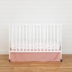 3 Piece Rainbow Boho Crib Bedding Set - Standard Size Nursery Bedding for Boys and Girls with Crib Sheet, Comforter & Crib Skirt