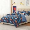 Twin Dinosaur Kids Bedding Set for Boys, 2 Pieces Twin Dinosaur Kids Comforter Sets for Boys, Super Soft Lightweight for All Seasons, Includes 1 Comforter (66"x86") and 1 Pillowcase(20"x26"+2")