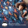 Twin Dinosaur Kids Bedding Set for Boys, 2 Pieces Twin Dinosaur Kids Comforter Sets for Boys, Super Soft Lightweight for All Seasons, Includes 1 Comforter (66"x86") and 1 Pillowcase(20"x26"+2")