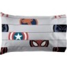 Jay Franco Marvel Avengers Emblems Full Sheet Set - 4 Piece Set Super Soft and Cozy Kid’s Bedding - Fade Resistant Microfiber Sheets (Official Marvel Product)