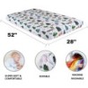 4 Pack Woodland Forest Animals Wood Neutral Unisex Fitted Baby Crib Sheets Set for Baby Boys or Girls