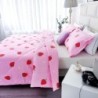 SDY 3PCS Strawberry Comforter Set Queen, Strawberry Queen Size Bedding Set, Kawaii Bed Set Kids Comforter Set, Cute Pink Bedding Room Decor for Girls, Children, Teen…