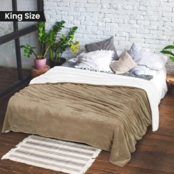 Utopia Bedding Sherpa Blanket King Size [Camel, 90x102 Inches] - 480GSM Thick Warm Plush Fleece Reversible Blanket for Bed, Sofa, Couch, Camping and Travel