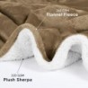 Utopia Bedding Sherpa Blanket King Size [Camel, 90x102 Inches] - 480GSM Thick Warm Plush Fleece Reversible Blanket for Bed, Sofa, Couch, Camping and Travel