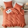 akkialla Queen Quilt Bedding Set,Burnt Orange Ultrasonic Full/Queen Quilt Set,Lightweight Soft Bedspread Coverlet,Modern Style Coin Pattern Bed Cover for All Seasons,3 Piece(1 Quilt,2 Pillow Shams)