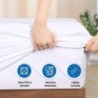 Utopia Bedding Waterproof 5-Sided Mattress Protector Queen Size, Premium Breathable Mattress Cover, Fitted Style with Stretchable Pockets (White)