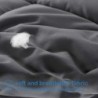 EASELAND All Season Queen Size Soft Quilted Down Alternative Comforter Reversible Duvet Insert with Corner Tabs,Winter Summer Warm Fluffy,Dark Grey,88x88 inches